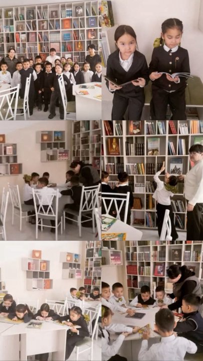 Кітапхана әлеміне алғашқы қадам: 1 «Ә» сыныбының саяхаты.