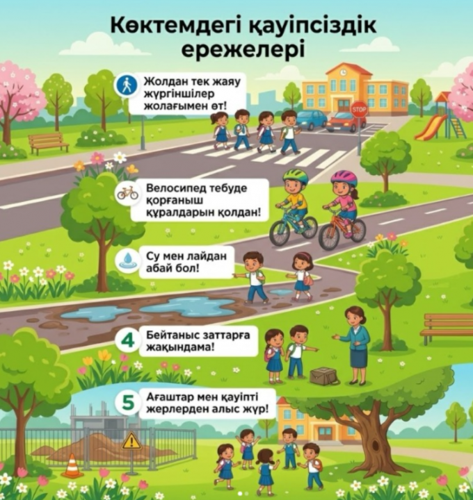 Көктемдегі қауіпсіздік ережелері!